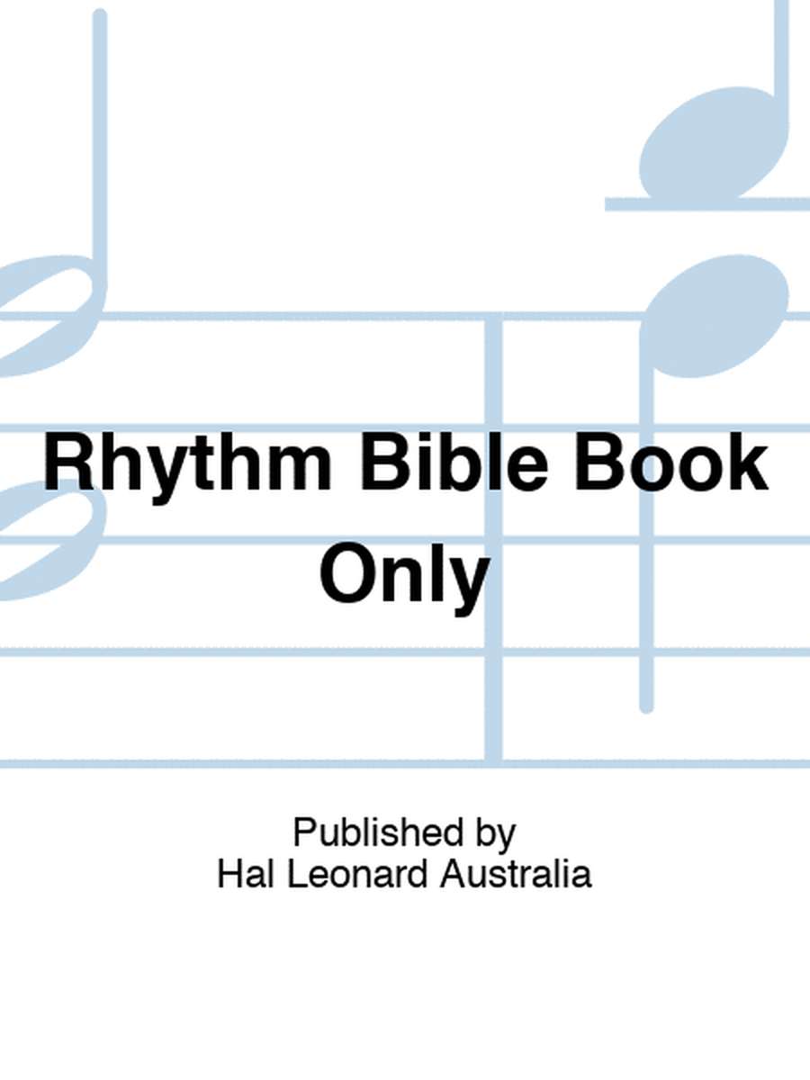 Rhythm Bible Book Only