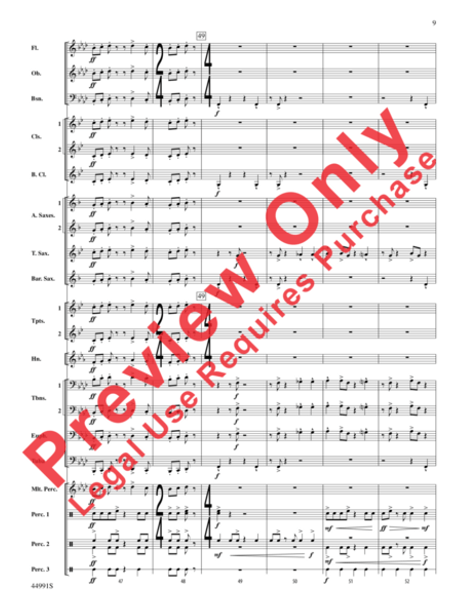 Amazonia Concert Band scores gallery preview page 10