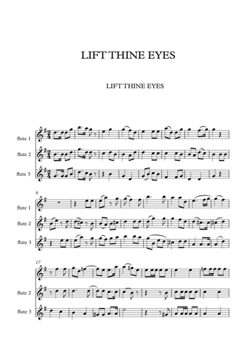 LIFT THINE EYES Easy arrangement for 3 flutes - MENDELSOHN image number null