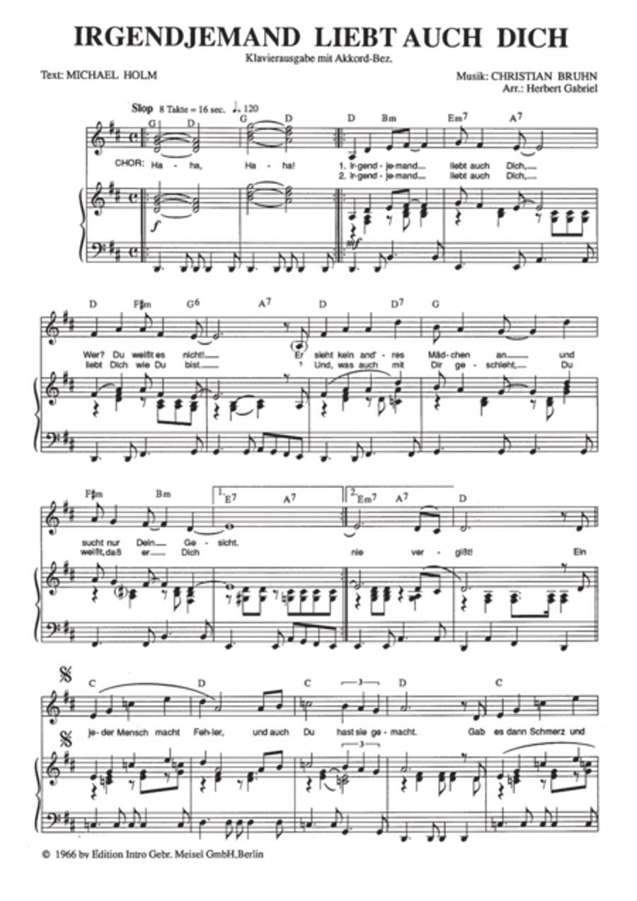 Irgend jemand liebt auch dich Voice scores gallery preview page 3