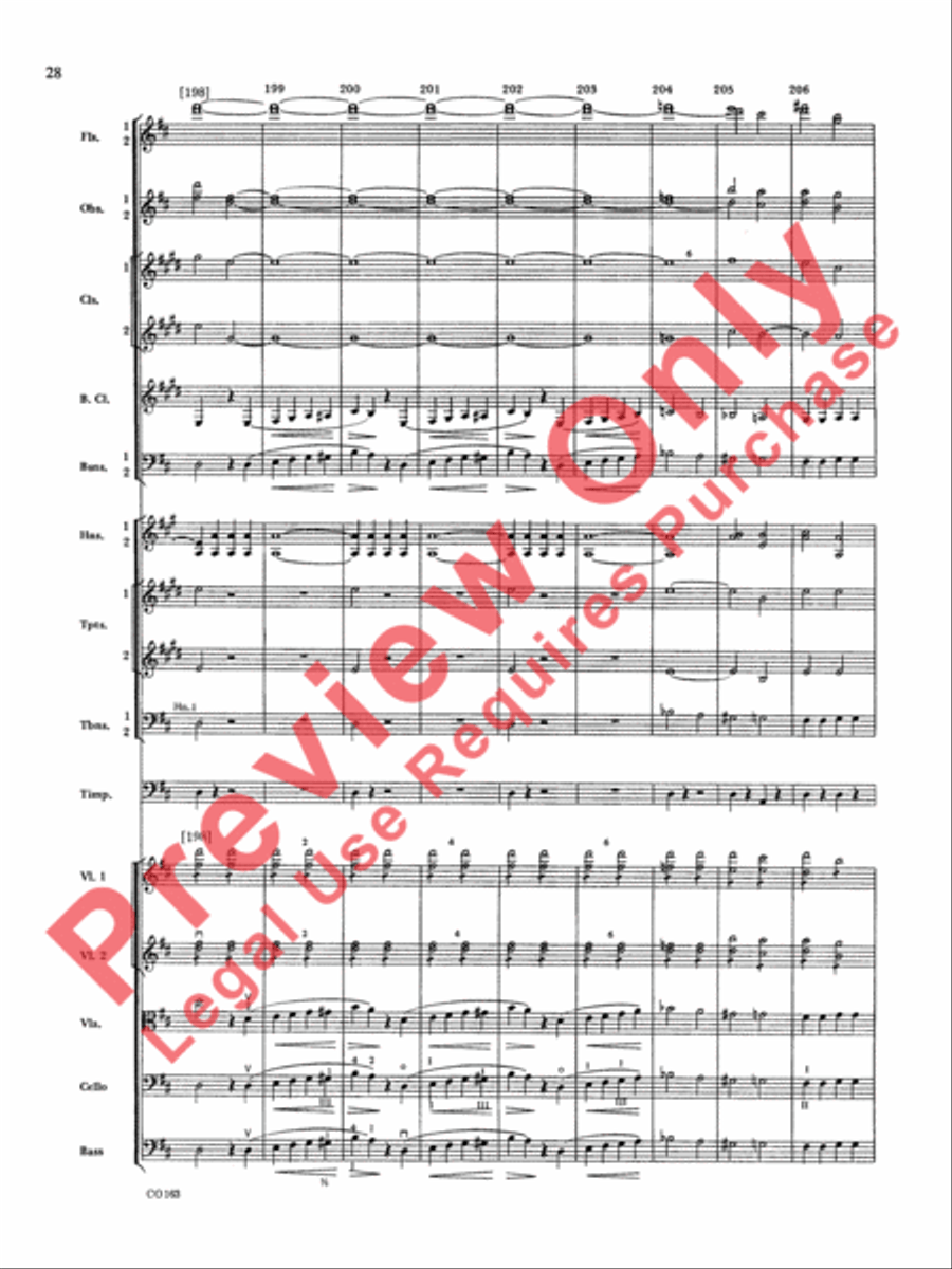 The Marriage of Figaro -- Overture Full Orchestra scores gallery preview page 31