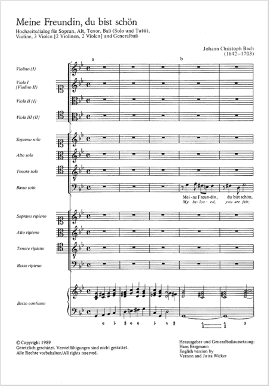 My beloved, you are fair (Meine Freundin, du bist schon) 4-Part scores gallery preview page 102