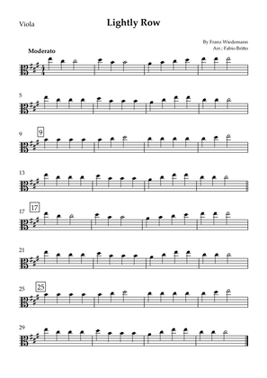 Lightly Row for Viola Solo