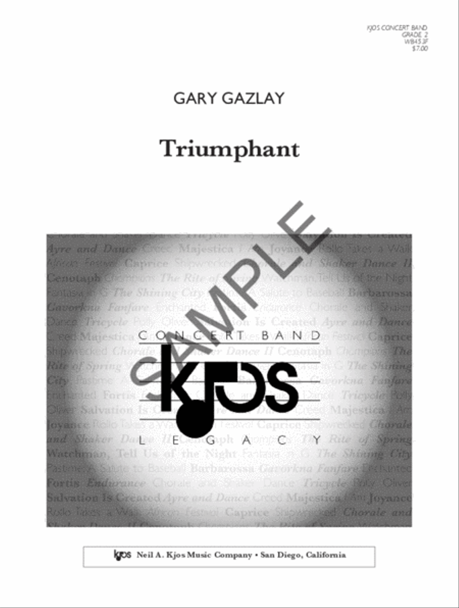 Triumphant Triumphant Concert Band scores gallery preview page 2