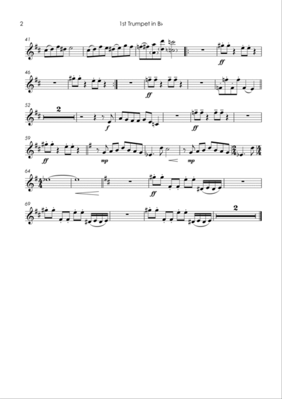 Driving In My Car Driving In My Car Horn scores gallery preview page 4