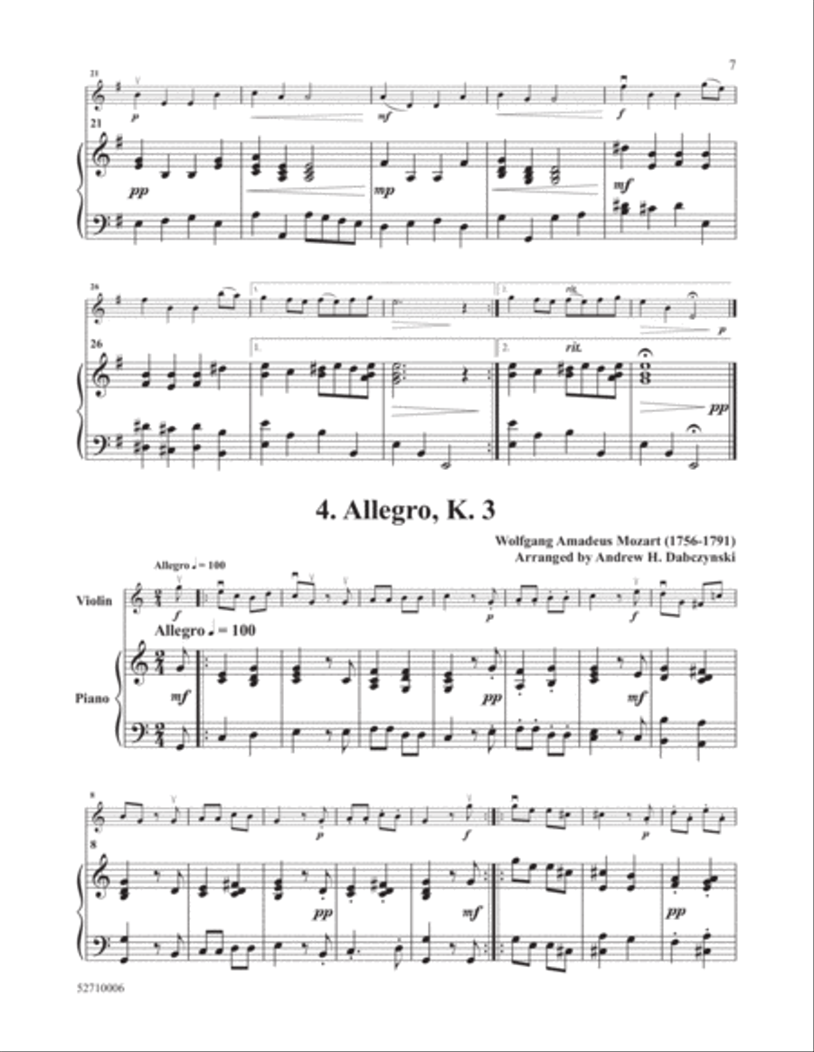 I Can Play Mozart Violin Solo scores gallery preview page 5