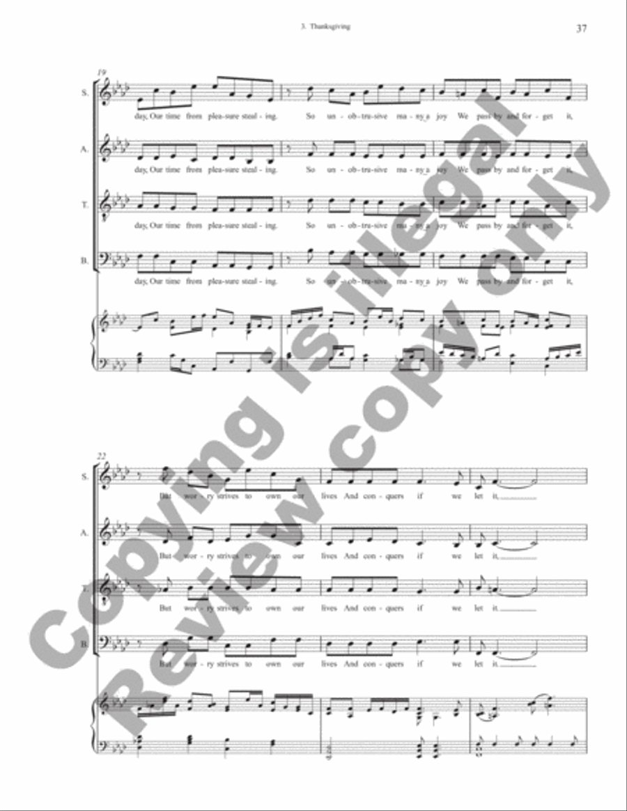 Unconditional Love (Vocal Score) 4-Part scores gallery preview page 17