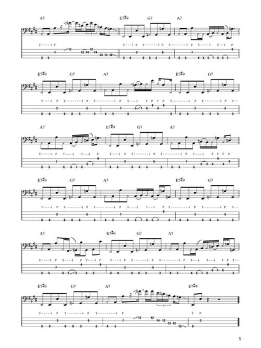 Funk/Jazz Bass Collection / Songbook scores gallery preview page 5