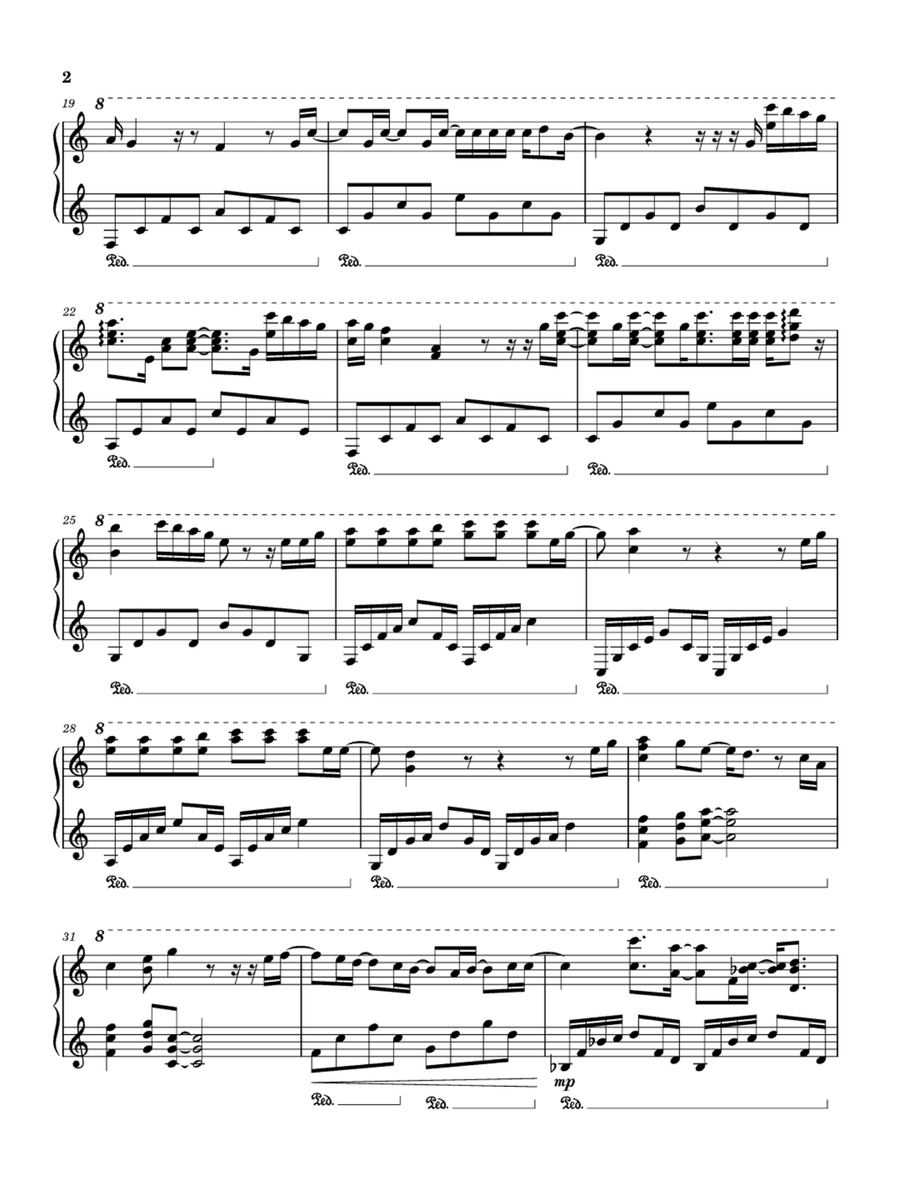 Always Remember Us This Way Easy Piano scores gallery preview page 2