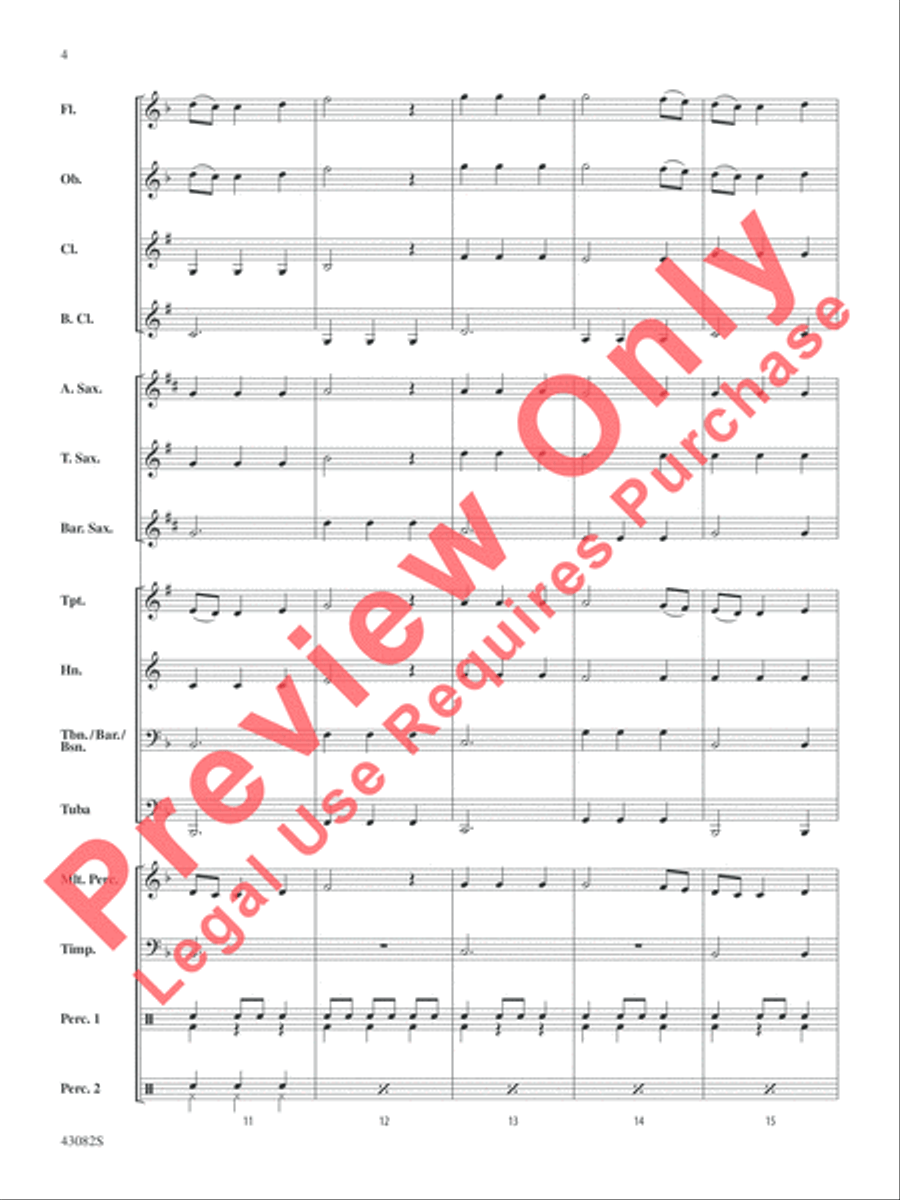 Medieval Dance Concert Band scores gallery preview page 5