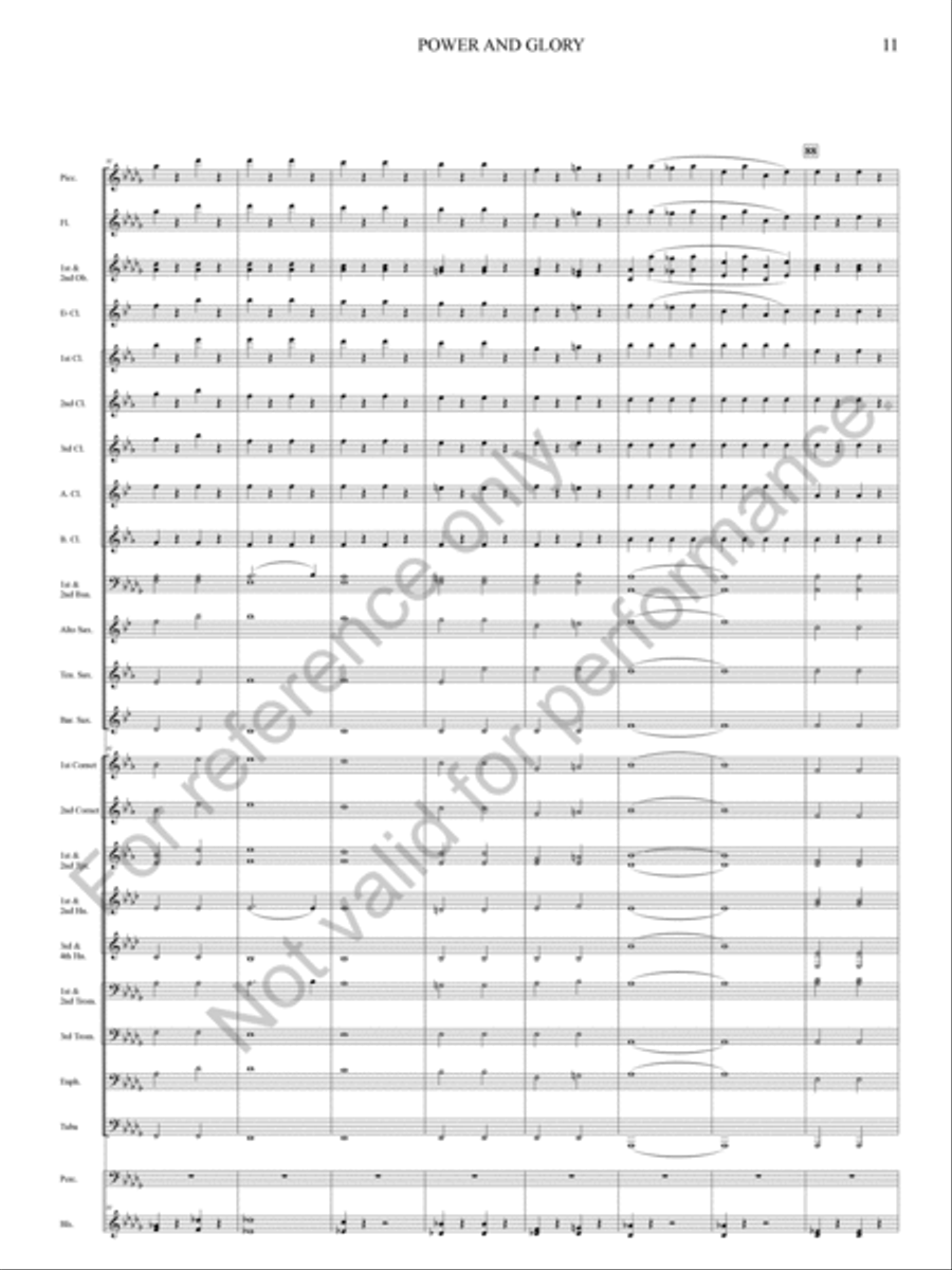 Power And Glory Power And Glory Concert Band scores gallery preview page 21