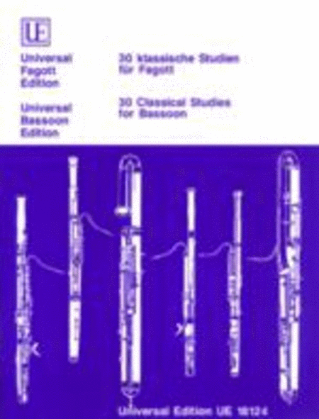 30 Classical Studies For Bassoon