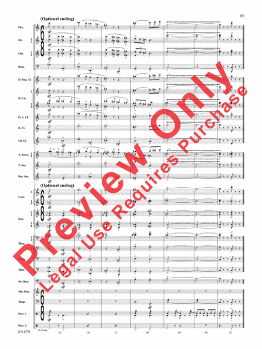 Down to the Sea in Ships (from the NBC TV Film Project 20) Concert Band scores gallery preview page 86