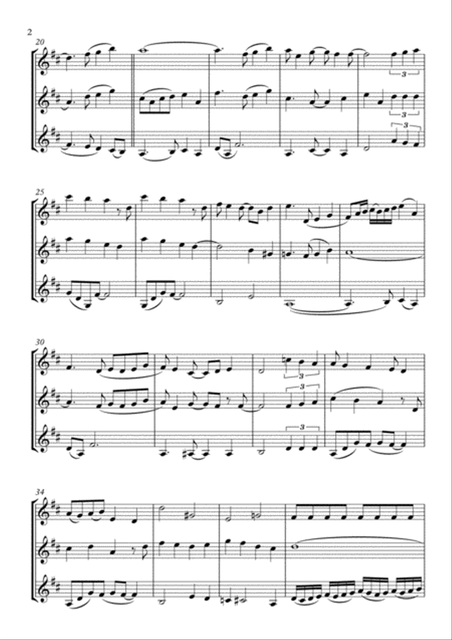 A Whole New World (from 'Aladdin') Woodwind Trio scores gallery preview page 2