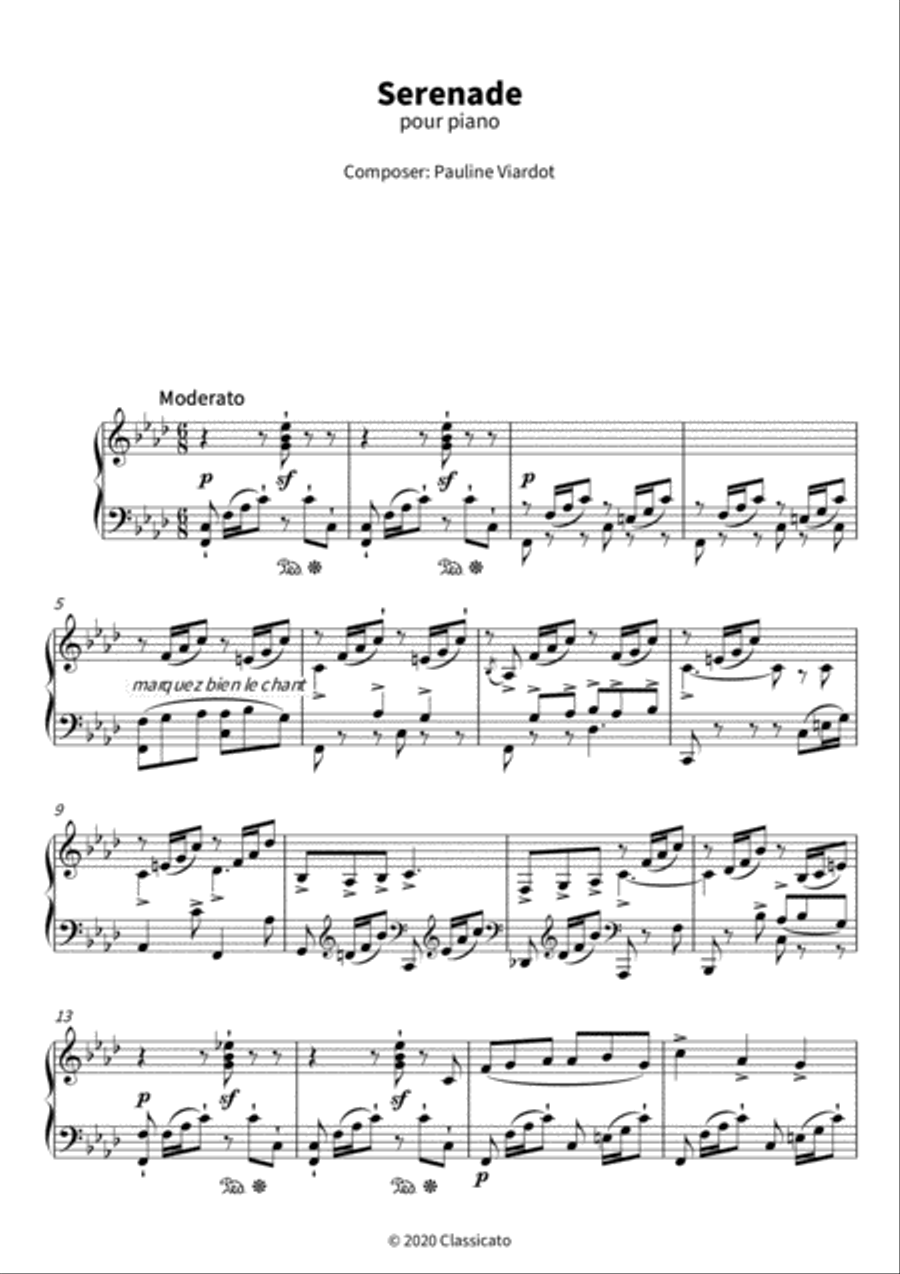 Serenade Serenade Piano Solo scores gallery preview page 3