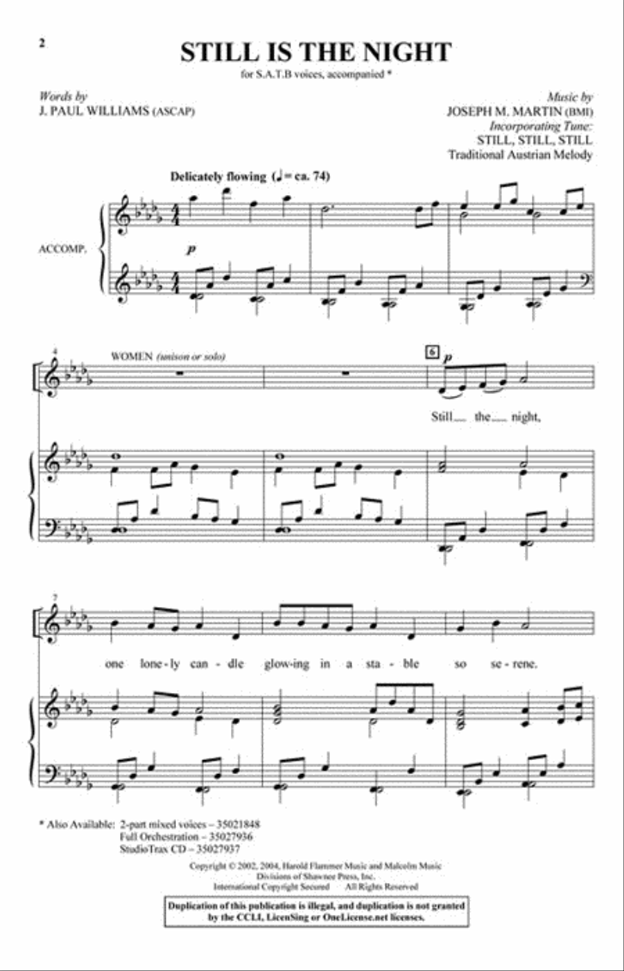 Still Is the Night Still Is the Night 4-Part scores gallery preview page 2