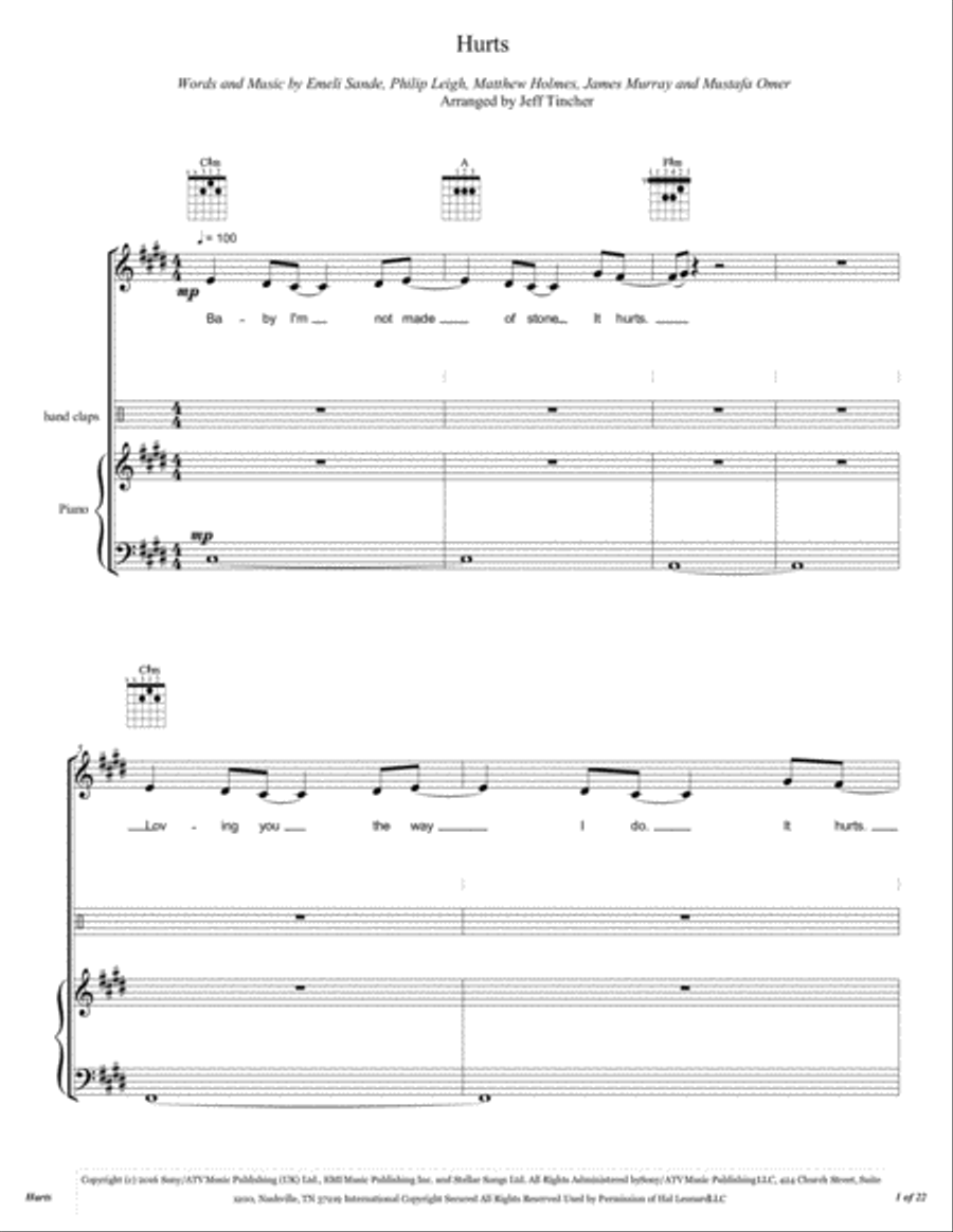 Hurts String Quartet scores gallery preview page 2