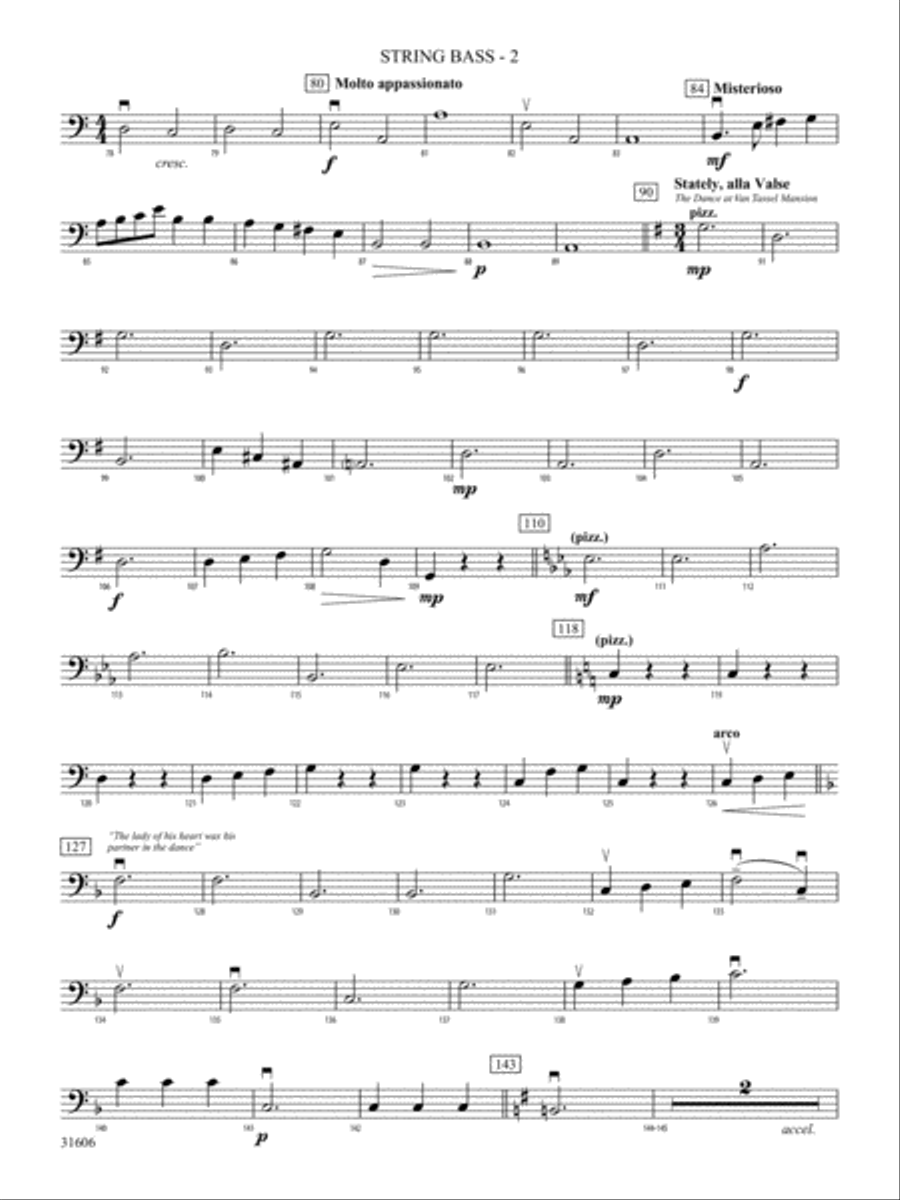 Legend of Sleepy Hollow: String Bass String Orchestra scores gallery preview page 2