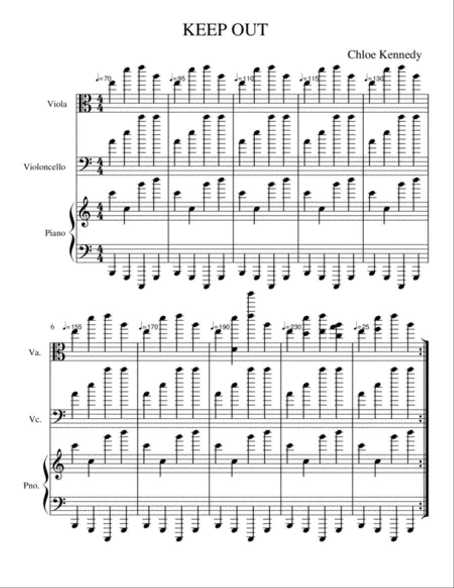 KEEP OUT Small Ensemble scores gallery preview page 1