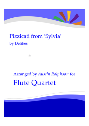 Book cover for Pizzicati from ’Sylvia’ - flute quartet