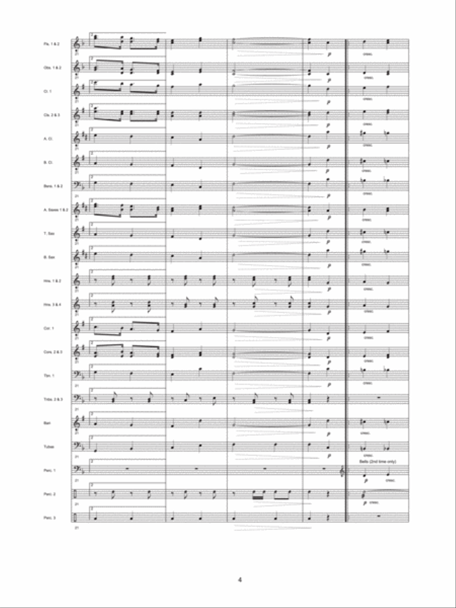 U.S.A. (Five Flags Suite) Concert Band scores gallery preview page 5