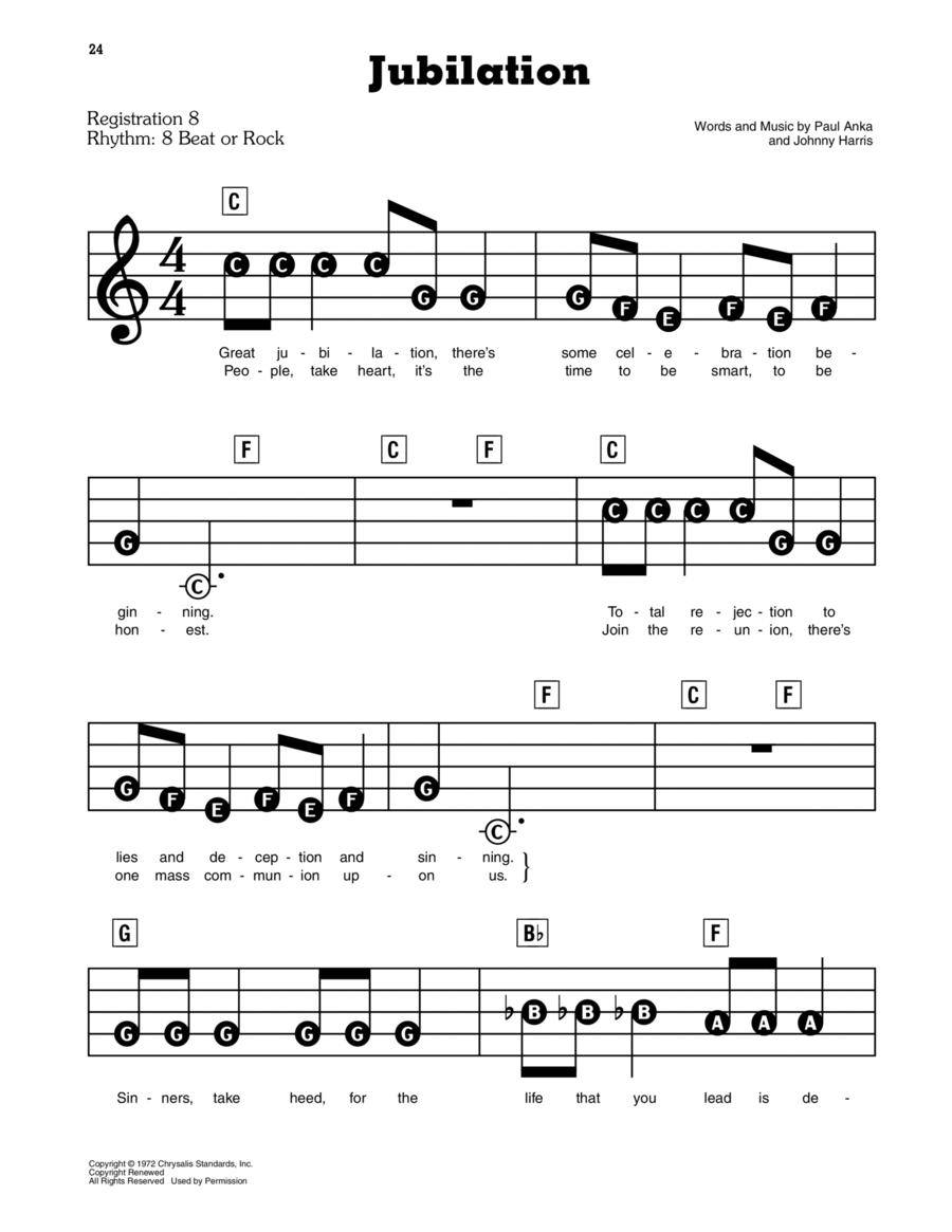 Jubilation Electronic Keyboard scores gallery preview page 1