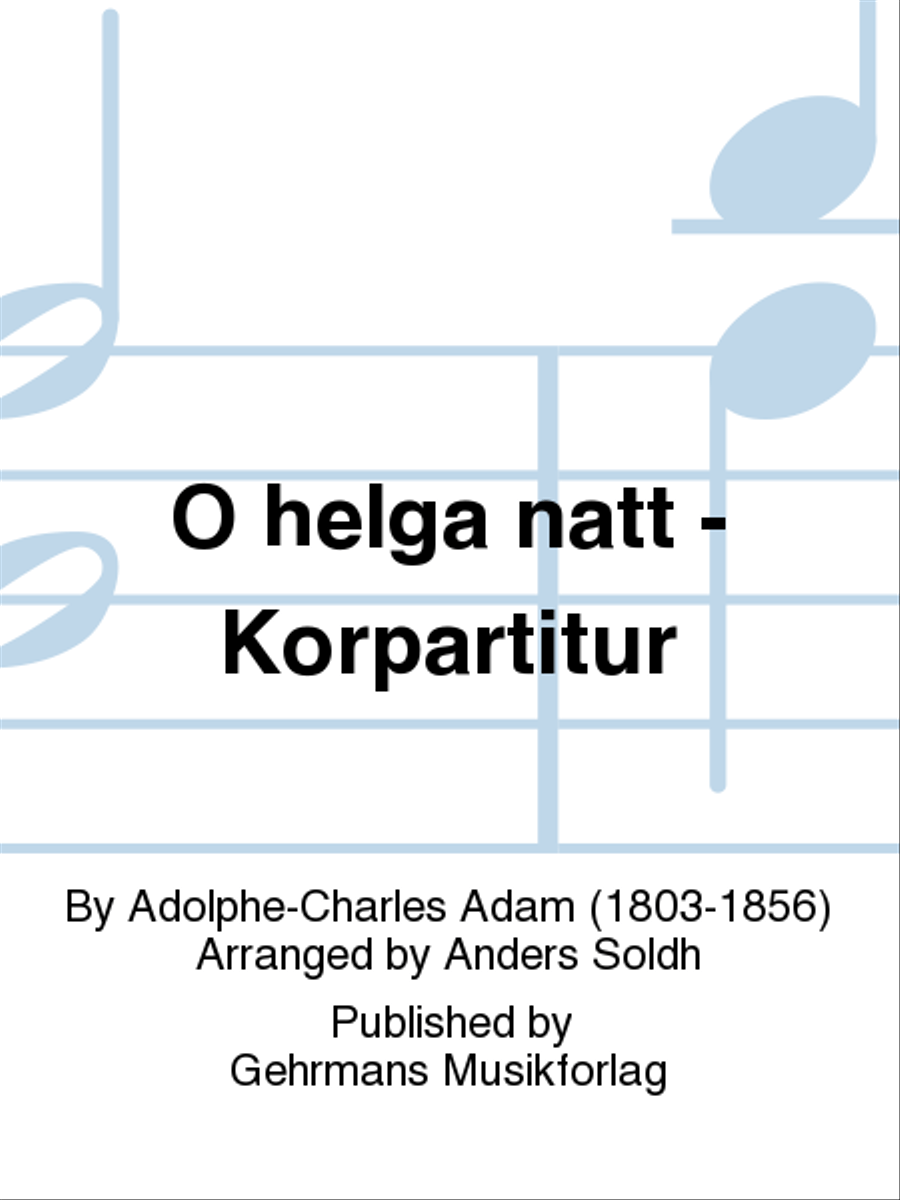 O helga natt - Korpartitur Choir scores gallery preview page 1