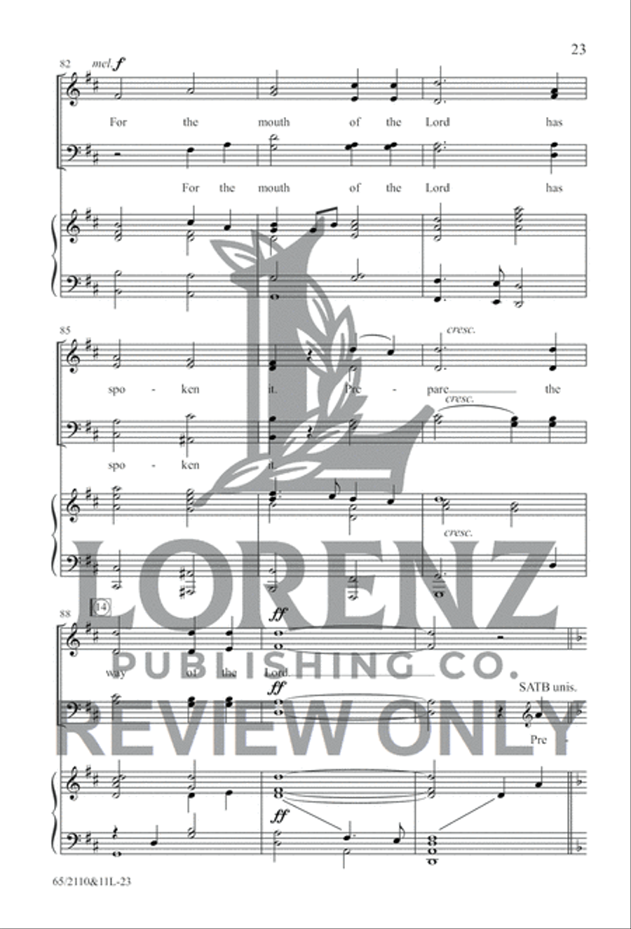 The Road to Bethlehem 4-Part scores gallery preview page 20