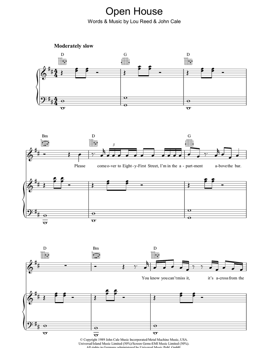 Open House Open House Guitar scores gallery preview page 1