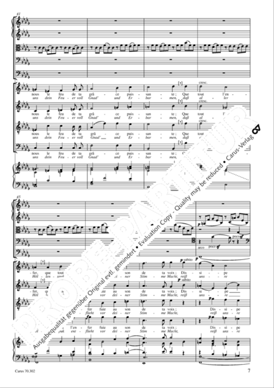Cantique de Jean Racine (Lobgesang des Jean Racine) 4-Part scores gallery preview page 8