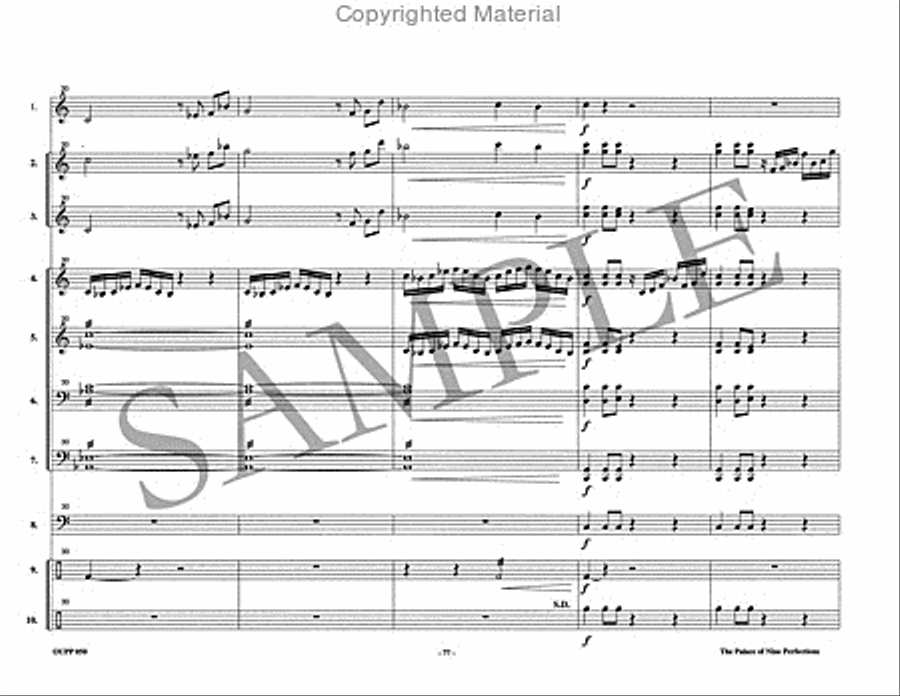 The Palace of Nine Perfections Percussion Ensemble scores gallery preview page 25