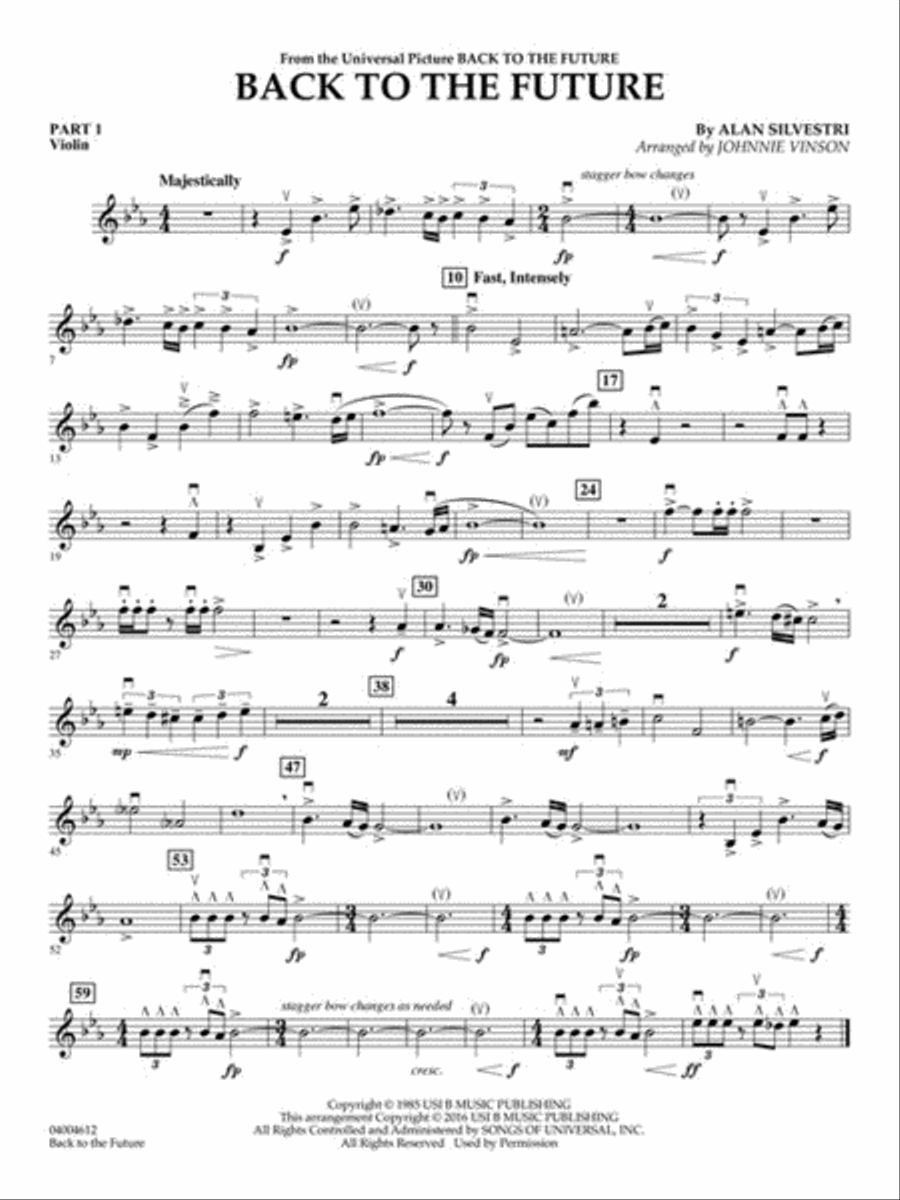Back to the Future (Main Theme) Concert Band scores gallery preview page 7