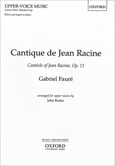 Cantique De Jean Racine (Fr and Eng)