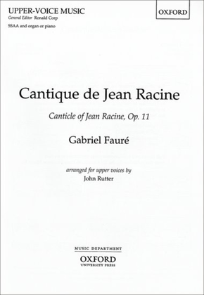 Book cover for Cantique De Jean Racine (French & English)