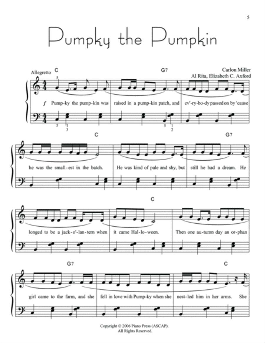 My Halloween Fun Book Level Three Piano Method scores gallery preview page 6