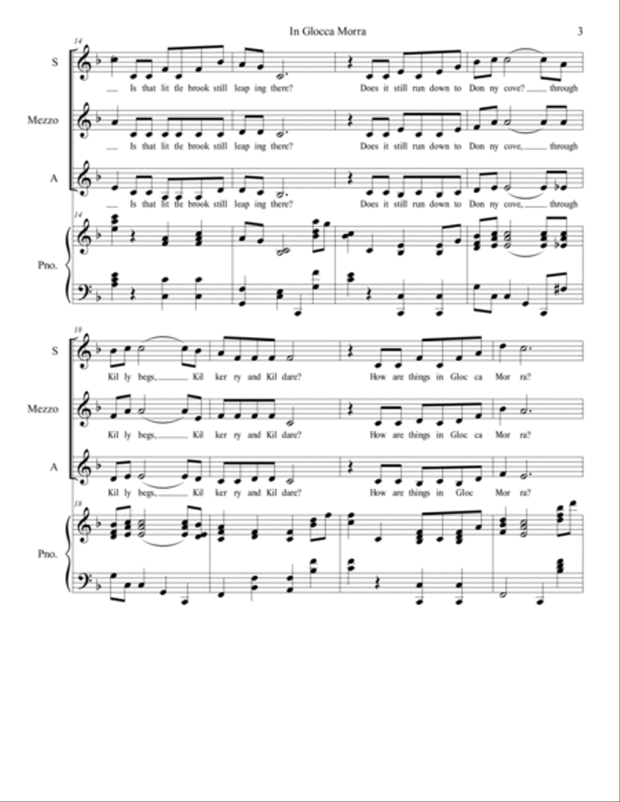 How Are Things In Glocca Morra SSA scores gallery preview page 3