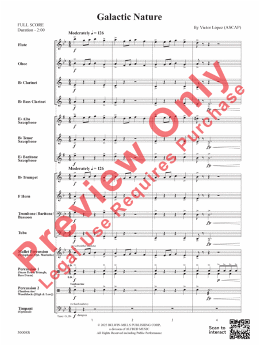Galactic Nature Concert Band scores gallery preview page 4