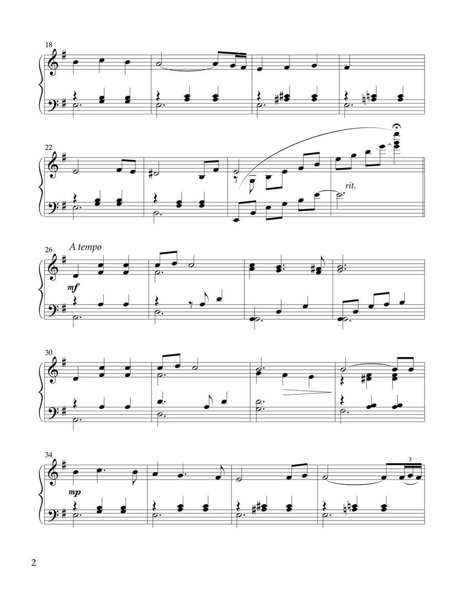 Feed The Birds Feed The Birds Piano Solo scores gallery preview page 2