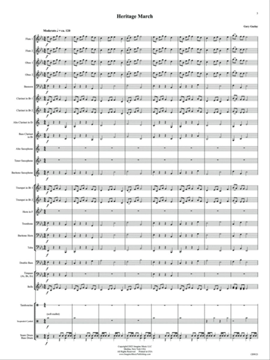 Heritage March Heritage March Concert Band scores gallery preview page 4