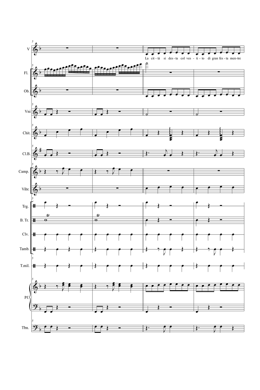 Buon Natale in allegria - Score Only Large Ensemble scores gallery preview page 2