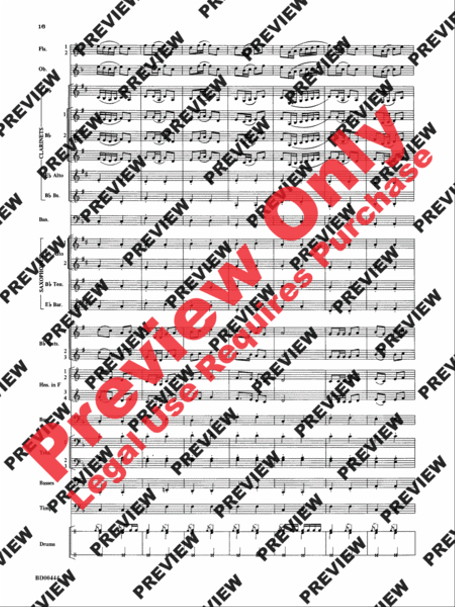 Lethbridge Overture Concert Band scores gallery preview page 17