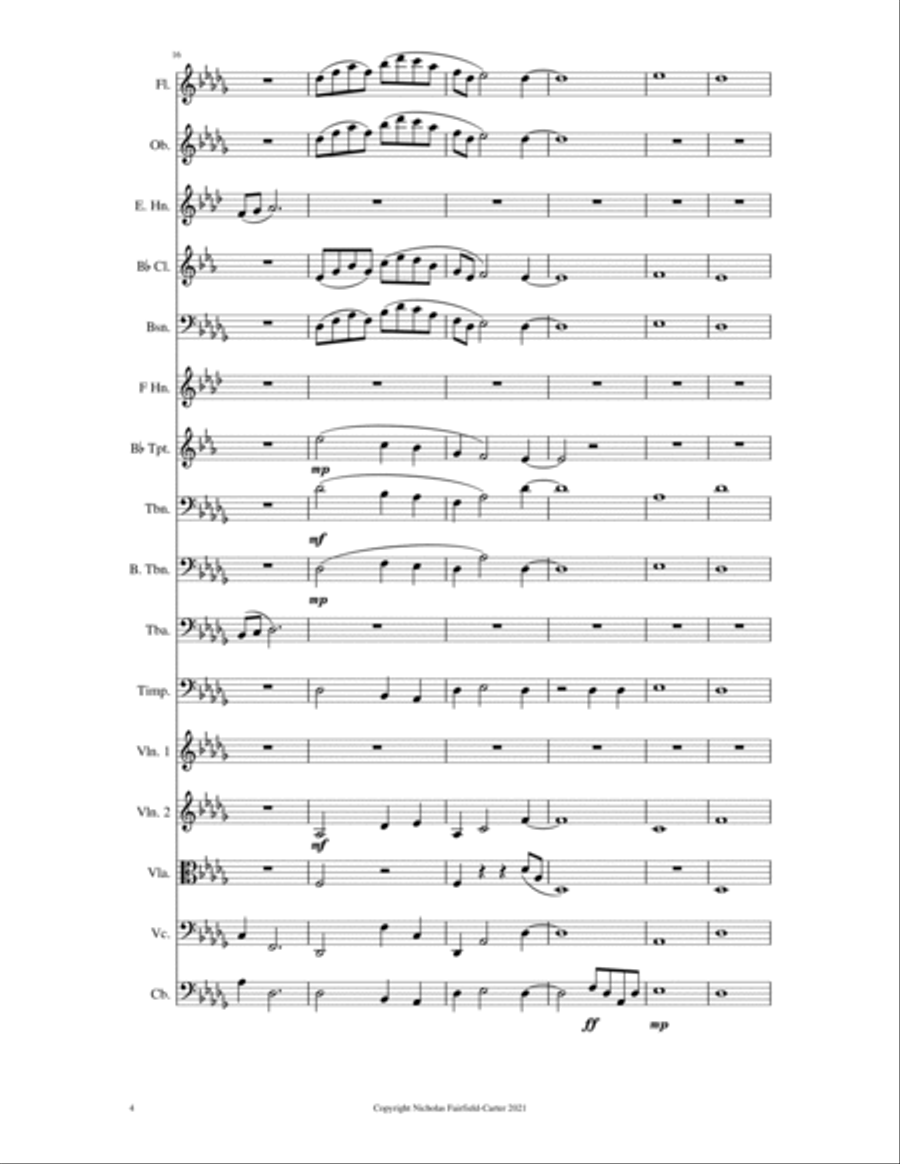 Flower Ridge From Strathcona Park Suite Full Orchestra scores gallery preview page 6