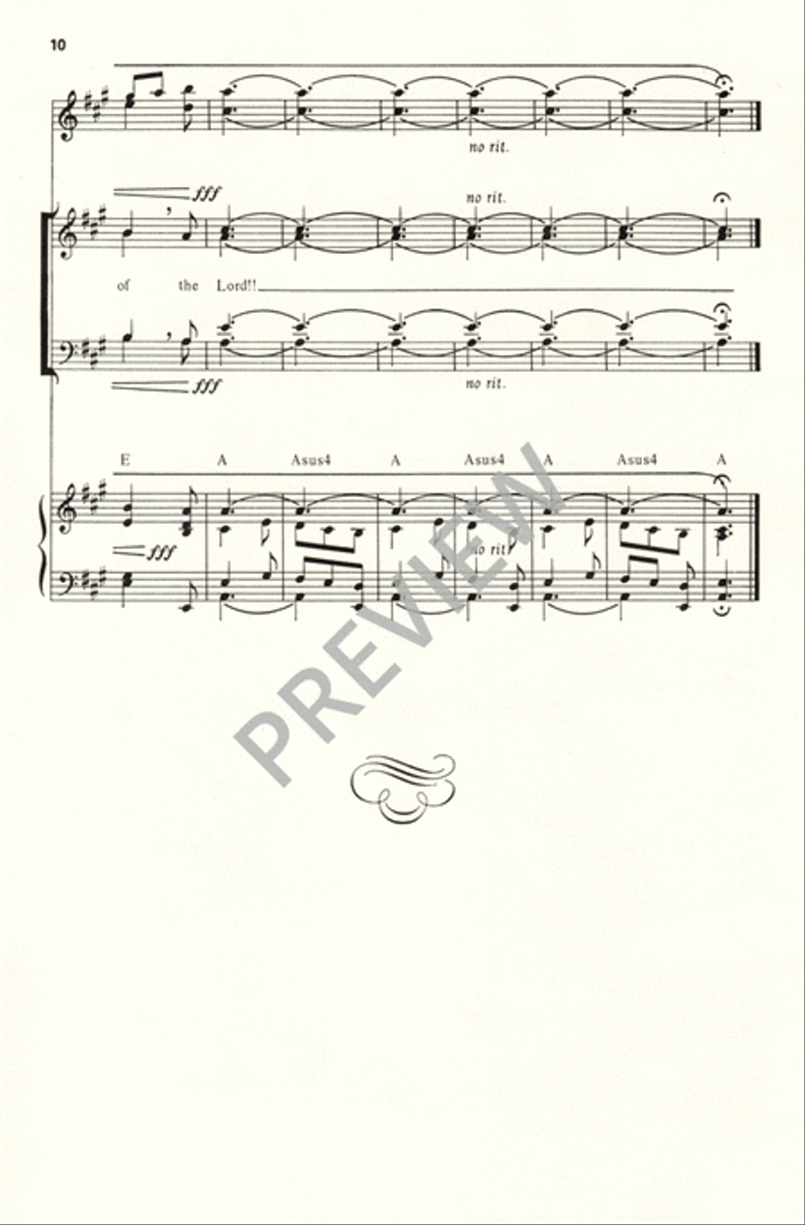 Canticle of the Sun 4-Part scores gallery preview page 10