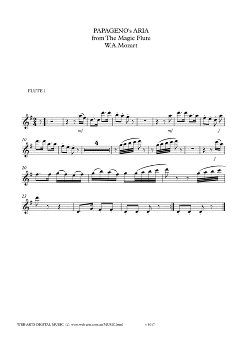 PANTALON et COLMBINE from Carnival for 5 flutes - SCHUMANN image number null
