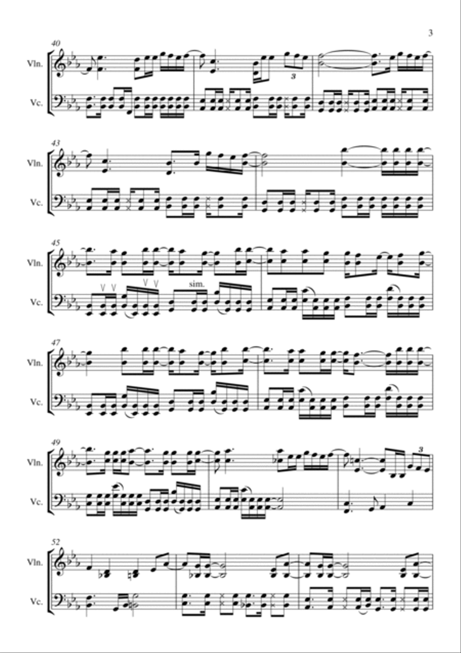 When We Were Young Score and Parts scores gallery preview page 4