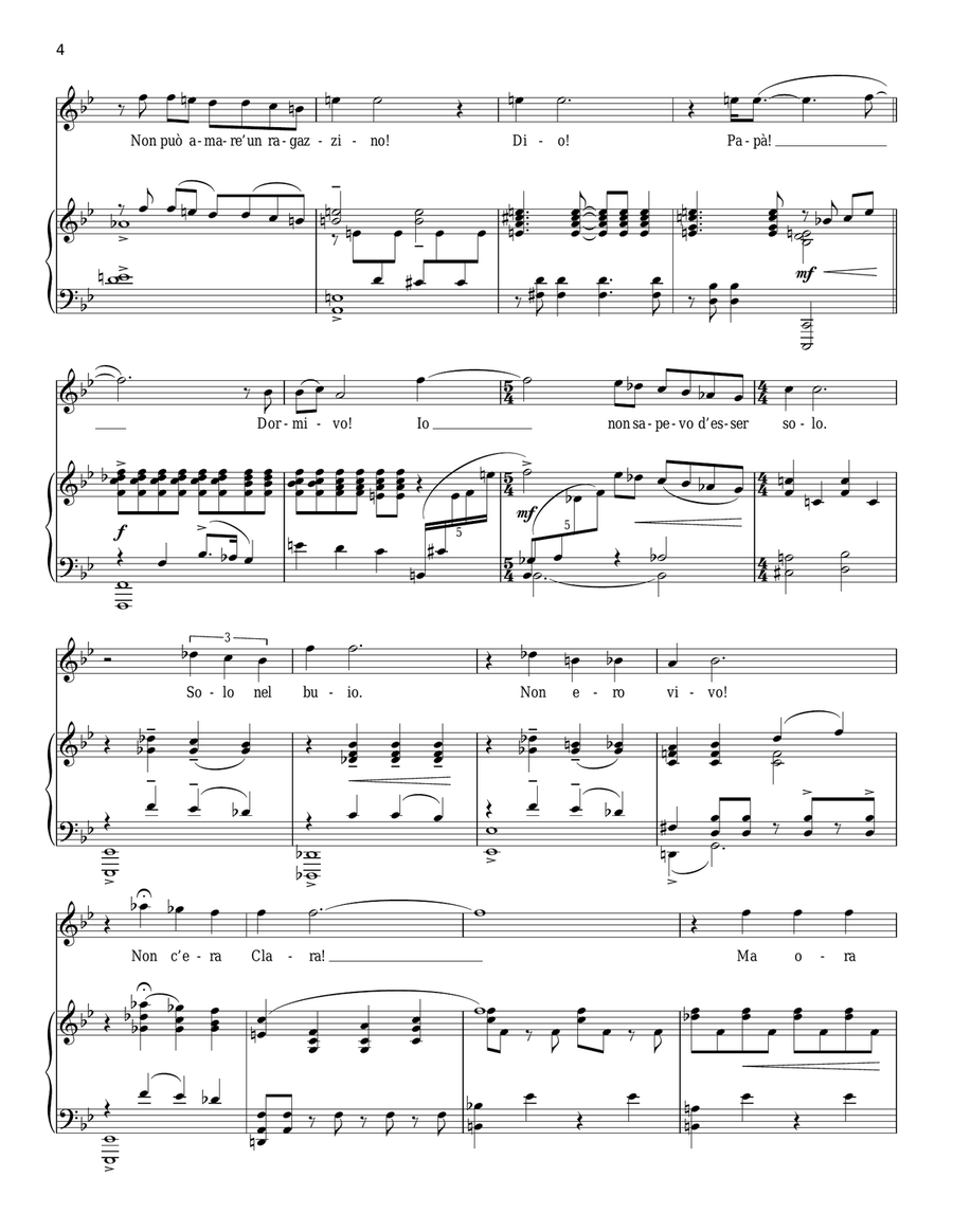 Il Mondo Era Vuoto (from The Light In The Piazza) Piano, Vocal scores gallery preview page 4