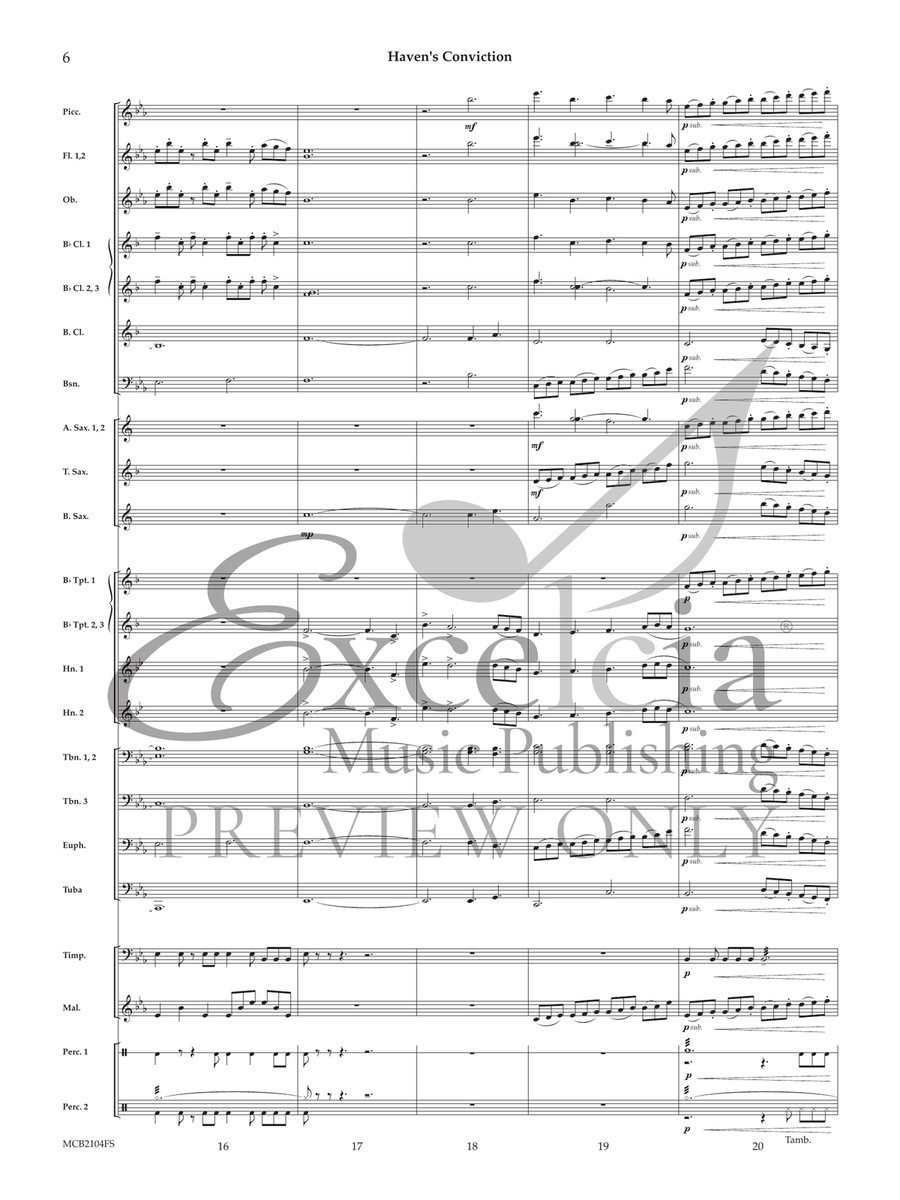Haven's Conviction Concert Band scores gallery preview page 7