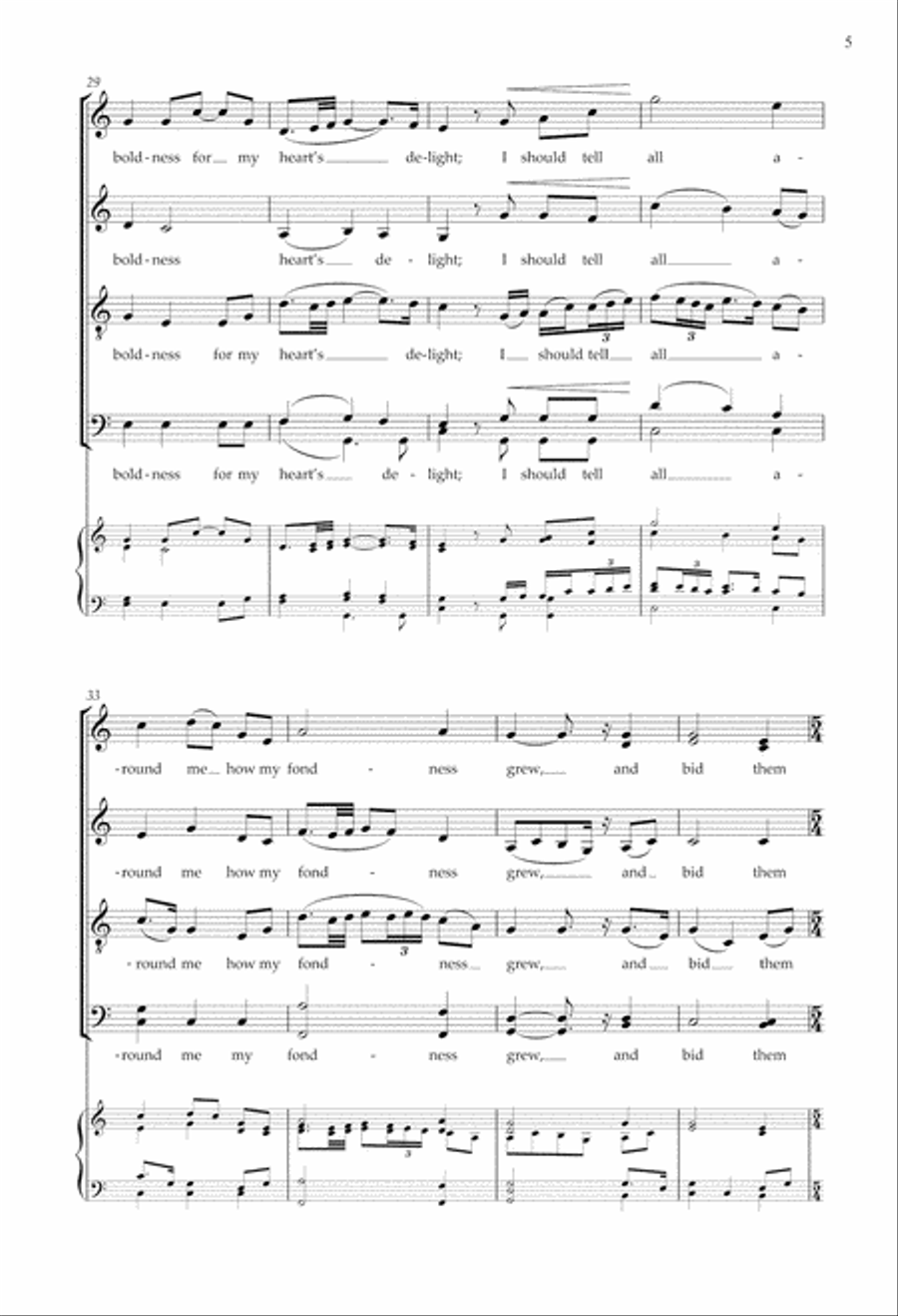 Róisín dubh from Danny Boy: Three Irish Ballads 4-Part scores gallery preview page 5