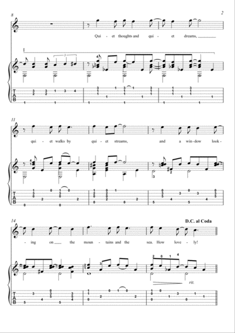 Quiet Nights Of Quiet Stars (Corcovado) Electric Guitar scores gallery preview page 2