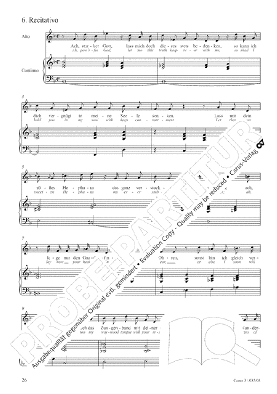 Soul and spirit are astounded (Geist und Seele wird verwirret) English Horn scores gallery preview page 27